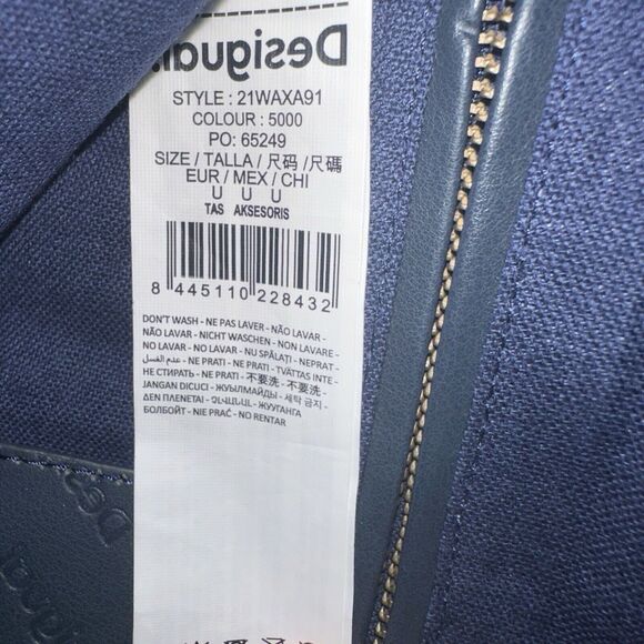 Desigual designer Bag Purse Sashiko Embroidered Embellished - Picture 10 of 10